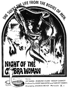 NIGHT OF THE COBRA WOMAN